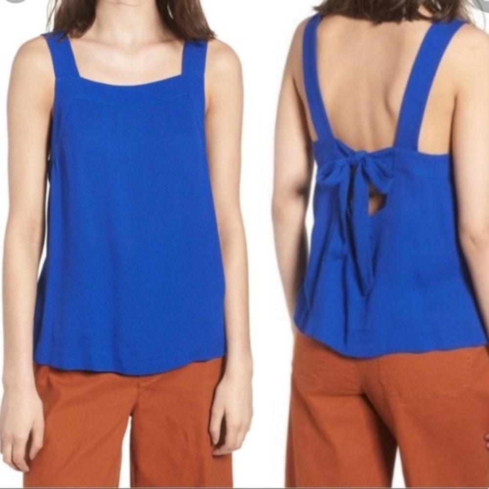 Madewell Apron Bow Back Tank